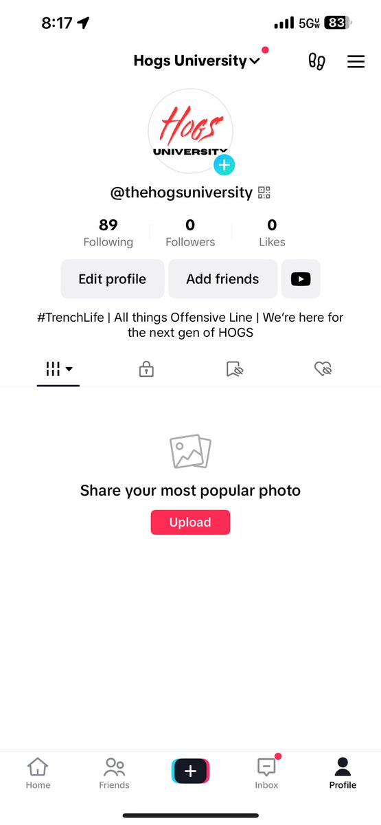 HogsUniversity's tweet image. Hogs University is officially on TikTok make sure you guys drop us a follow to stay up to date with all of our content!! #TrenchGang tiktok.com/@thehogsuniver…