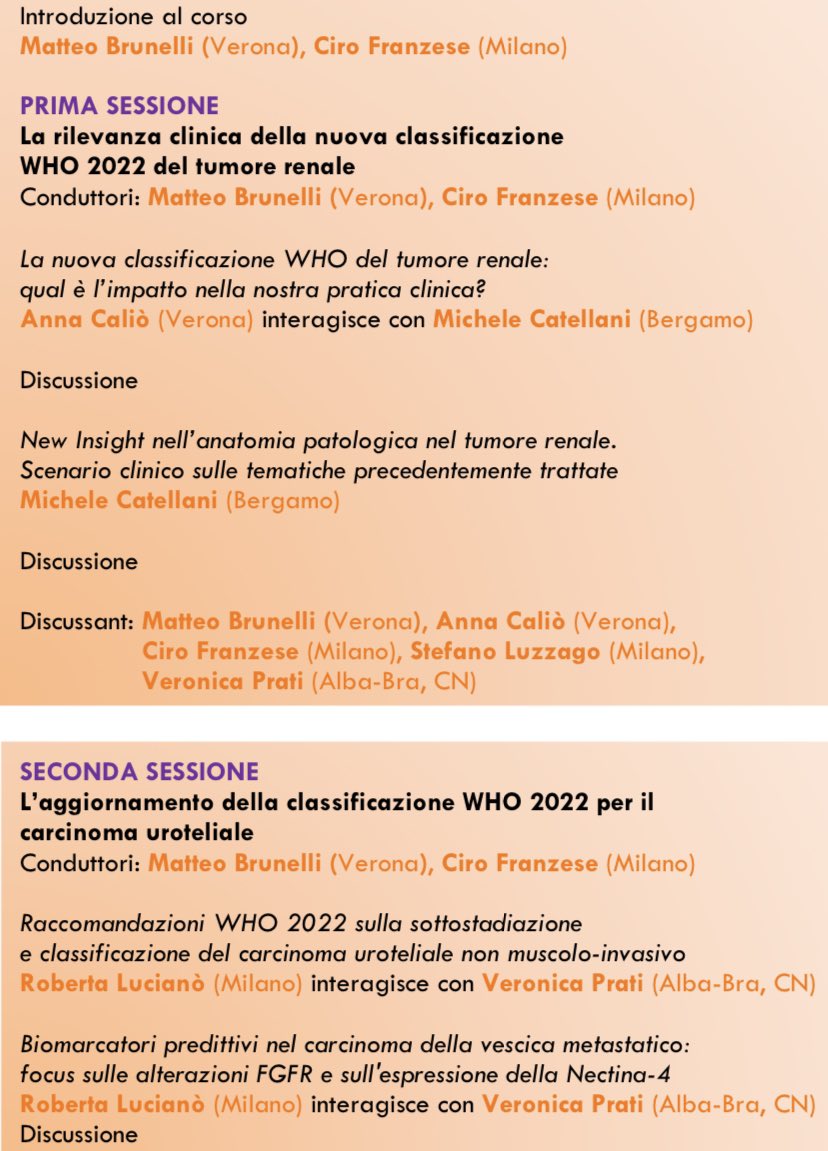 Ciro Franzese (@cirofranzese1) on Twitter photo An intense morning with friends and colleagues, exploring the latest updates on the pathological classification of #genitourinary tumors and their implications in clinical practice. Thanks to <a href="/siuroIT/">SIUrO</a> for this great opportunity!
<a href="/HUNIMED/">Humanitas University</a> <a href="/HumanitasMilano/">Humanitas Milano</a> An intense morning with friends and colleagues, exploring the latest updates on the pathological classification of #genitourinary tumors and their implications in clinical practice. Thanks to <a href="/siuroIT/">SIUrO</a> for this great opportunity!
<a href="/HUNIMED/">Humanitas University</a> <a href="/HumanitasMilano/">Humanitas Milano</a>