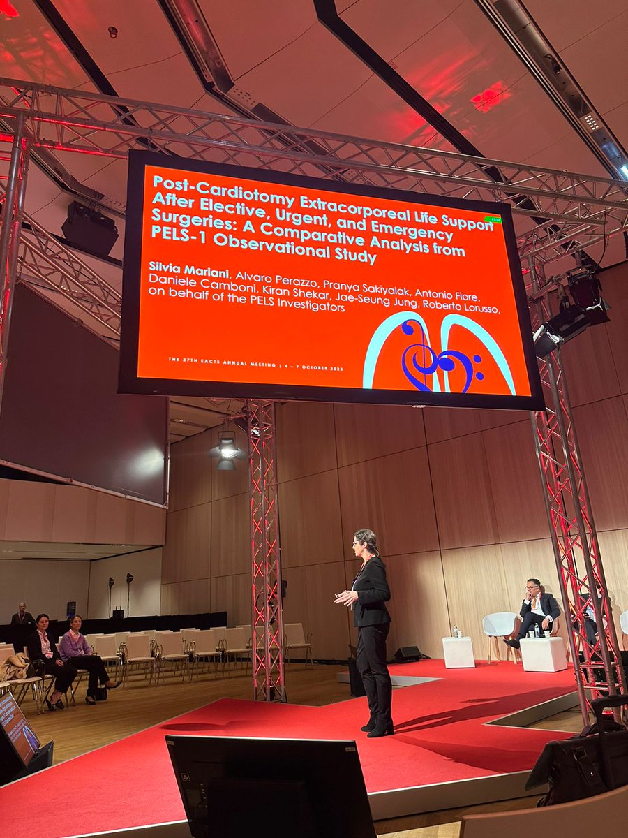 Silvia Mariani (@silviamarianimd) on Twitter photo Closing #EACTS2023 with another study from PELS database: 26% of postcardiotomy #ECLS happen after emergency cardiac surgery in patients with #coronary or #aortic disease. Do not be afraid to use this tool properly in emergency patients! <a href="/EACTS/">EACTS</a> <a href="/ELSOOrg/">ELSO</a> <a href="/kshekar01/">Kiran Shekar</a> <a href="/JaeSeungJUNG1/">Jae-Seung JUNG</a> Closing #EACTS2023 with another study from PELS database: 26% of postcardiotomy #ECLS happen after emergency cardiac surgery in patients with #coronary or #aortic disease. Do not be afraid to use this tool properly in emergency patients! <a href="/EACTS/">EACTS</a> <a href="/ELSOOrg/">ELSO</a> <a href="/kshekar01/">Kiran Shekar</a> <a href="/JaeSeungJUNG1/">Jae-Seung JUNG</a>
