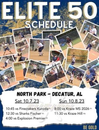Looking forward to playing in the Elite 50 tournament in Decatur, AL! <a href="/Fusion2008x/">Fusion 08 Gold</a> <a href="/Fusion_SBOrg/">Fusion Fastpitch Organization</a>