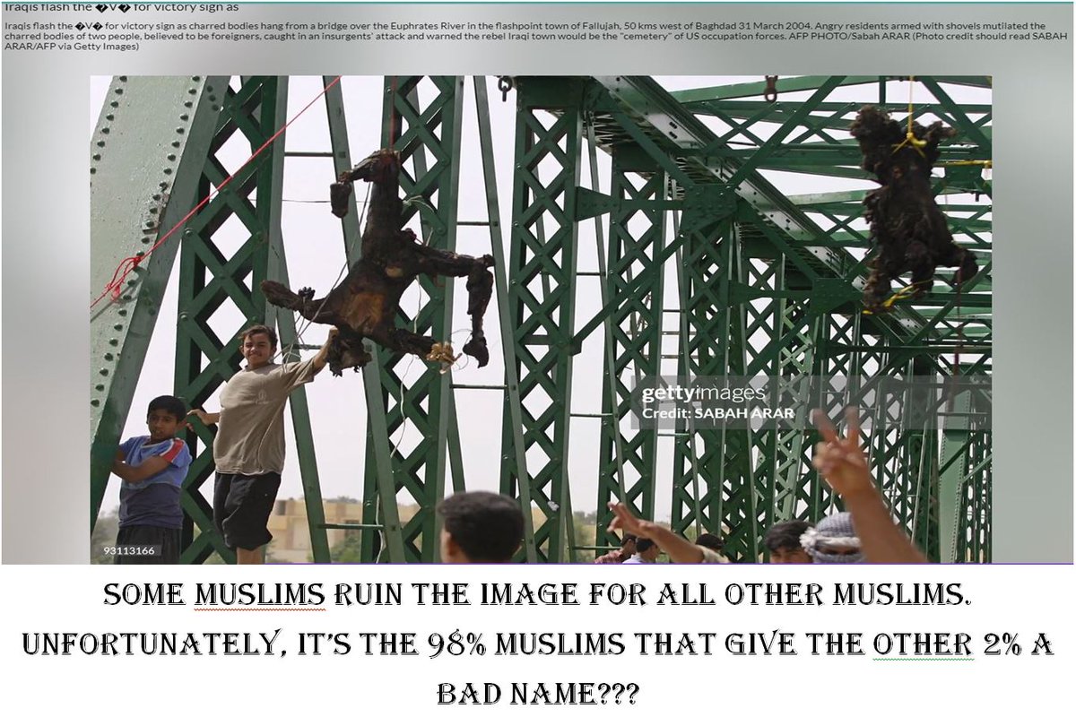 WHY MANY MUSLIMS GET SUCH A BAD REP'???