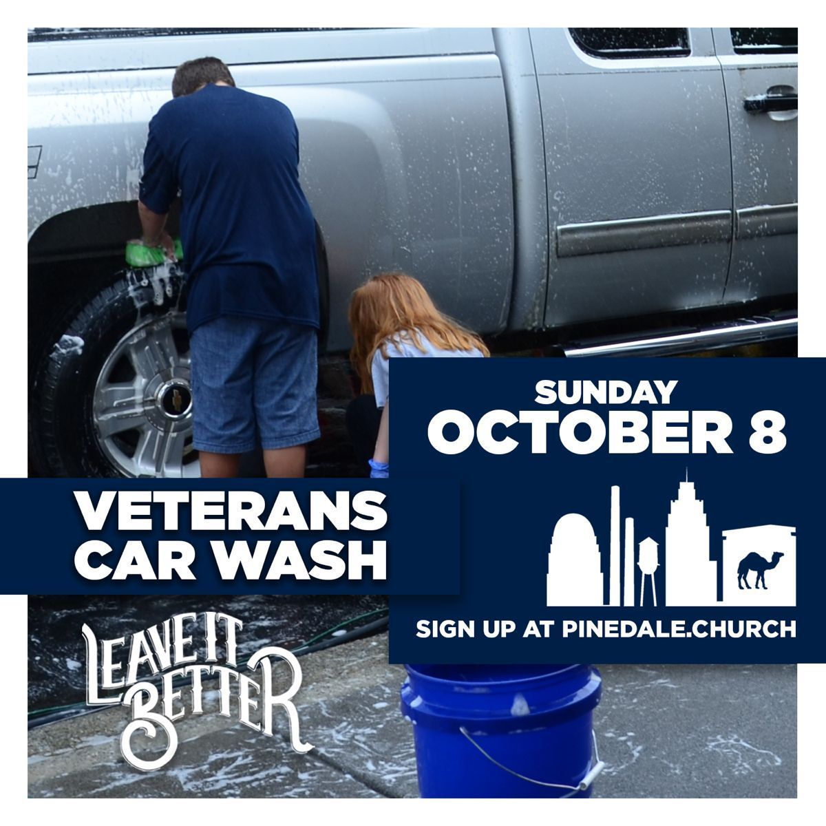PinedaleCC's tweet photo. Say "Thank you" to our Veterans in a tangible way by washing their vehicles.

*As of now, the only projects that need more volunteers are the Dental Clinic, Fall Festival, and Prayer Room. https://t.co/liPesJNl4T
