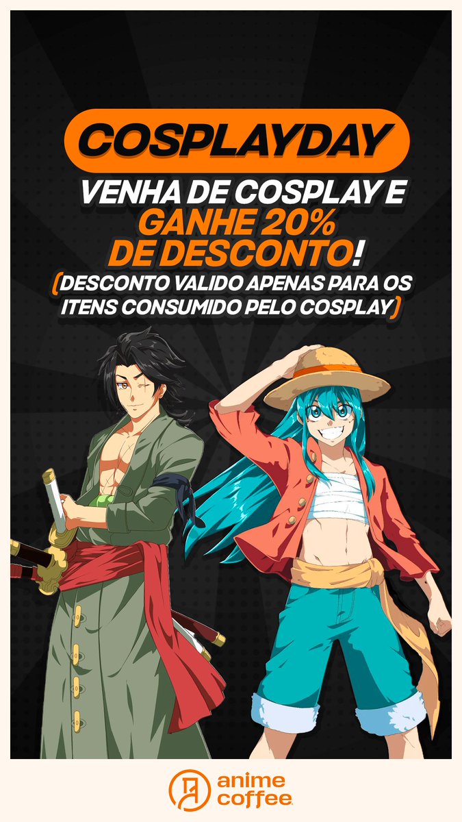 Cosplayday hoje na Animecoffee!!