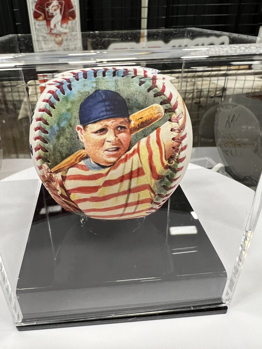 jtroutpaintings's tweet photo. Very cool to meet @PatrickRenna and get my custom painted baseball signed and inscribed. This unique collectible is AVAILABLE‼️ DM to own it!
#paintedbaseballs #sportsartist #thesandlot #hamporter https://t.co/P1eNd2qvhm