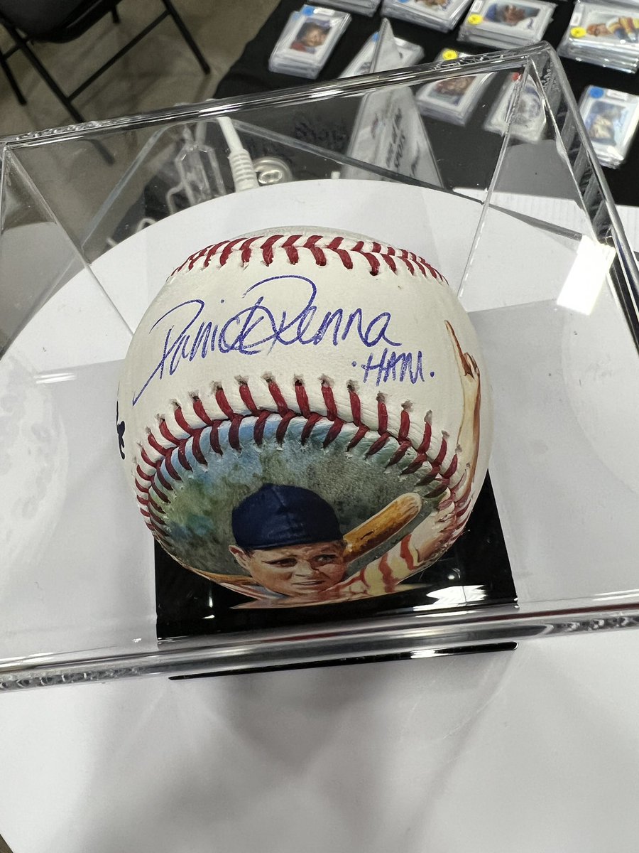 jtroutpaintings's tweet photo. Very cool to meet @PatrickRenna and get my custom painted baseball signed and inscribed. This unique collectible is AVAILABLE‼️ DM to own it!
#paintedbaseballs #sportsartist #thesandlot #hamporter https://t.co/P1eNd2qvhm