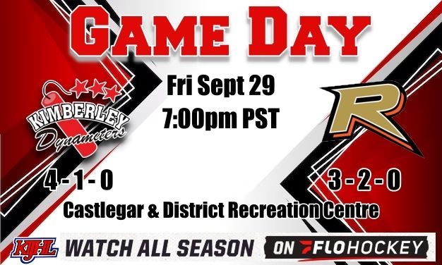 GAME DAY!
Kimberley Dynamiters 🆚 Castlegar Rebels
🕖 7:00pm PST
📍 Castlegar &amp; District Recreation Centre
📺 buff.ly/3rhgJ8R - the only live game stream for KIJHL
Let’s Go Nitros!
🧨💥KABOOM!!!💥🧨
#NitroNation #KIJHL
