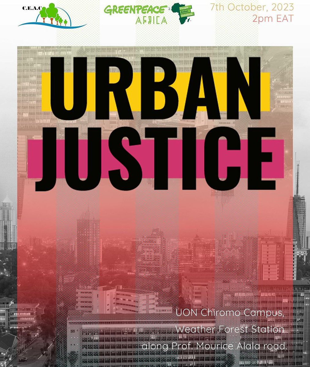 What is your dream city?
#UrbanJustice #UrbanOctober 
#WorldCitiesDay
#WorldHabitatDay
@Greenpeaceafric 
@Ubunifu_Hub