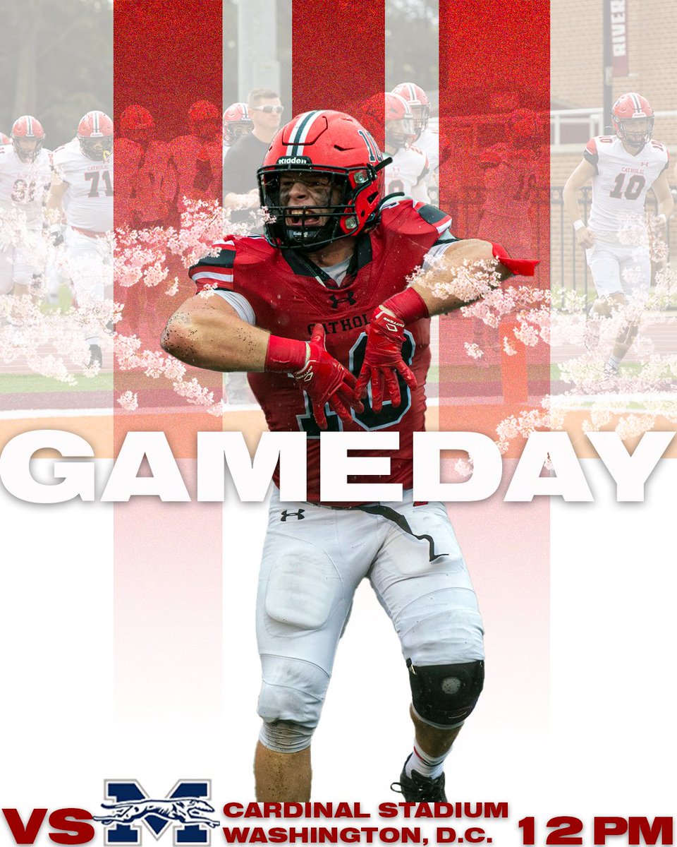 🏈GAMEDAY!!

D.C. is buzzing as @catholicu_fb prepares to host their first home <a href="/LandmarkConf/">Landmark Conference</a> game.

🆚Moravian
⏰12 pm
📍Cardinal Stadium
📊shorturl.at/ikQRT
📺shorturl.at/stF17

#ThisIsCatholicU #d3fb