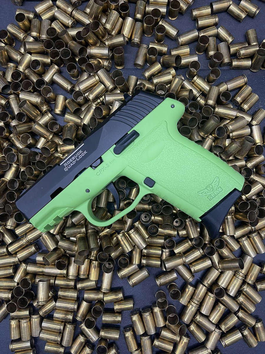 CPX-2 Gen3  hammer-fired DAO,Compact, Reliable, and Ready to Roll! Lime green and black, a dynamic duo that adds some flavor to your everyday carry. 
*****
#sccyfirerams#cpx2gen3#sccy#GunEnthusiast #CPX2 #9mmPistol #FirearmErgonomics #ReliableSidearm #EDCReady #FirearmSimplicity#