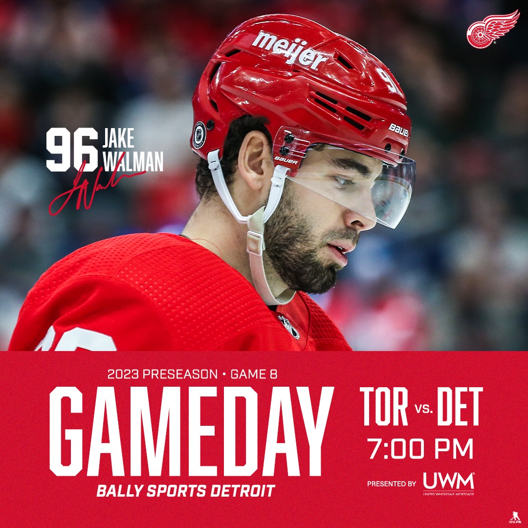 Open Thread: Red Wings vs Maple Leafs (preseason) - Winging It In Motown