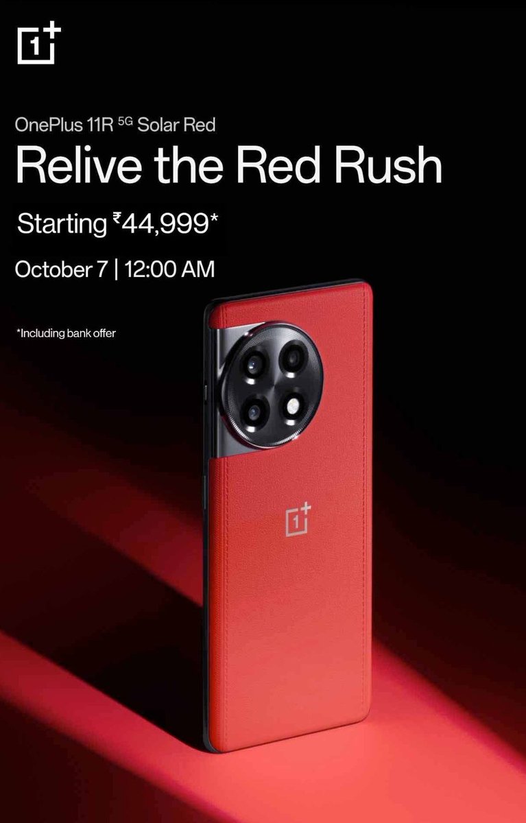 Washington101pd's tweet photo. #OnePlus11RSolarRed5G Launched in India 🇮🇳 #ReliveTheRedRush https://t.co/xGBrI3Sui0