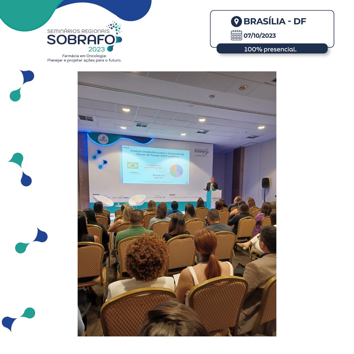 SOBRAFO's tweet photo. Farmacêuticos Especialistas em Oncologia no Seminário Regional SOBRAFO 2023 em Brasília (DF).

Destaque: Simpósio Satélite Janssen com o tema Avanços e Desafios para o Tratamento do Câncer de Pulmão no SUS, com Mario Jorge Sobreira e Natalie Ancheschi.

#seminarios2023 #sobrafo https://t.co/GZCL6Vy7a6