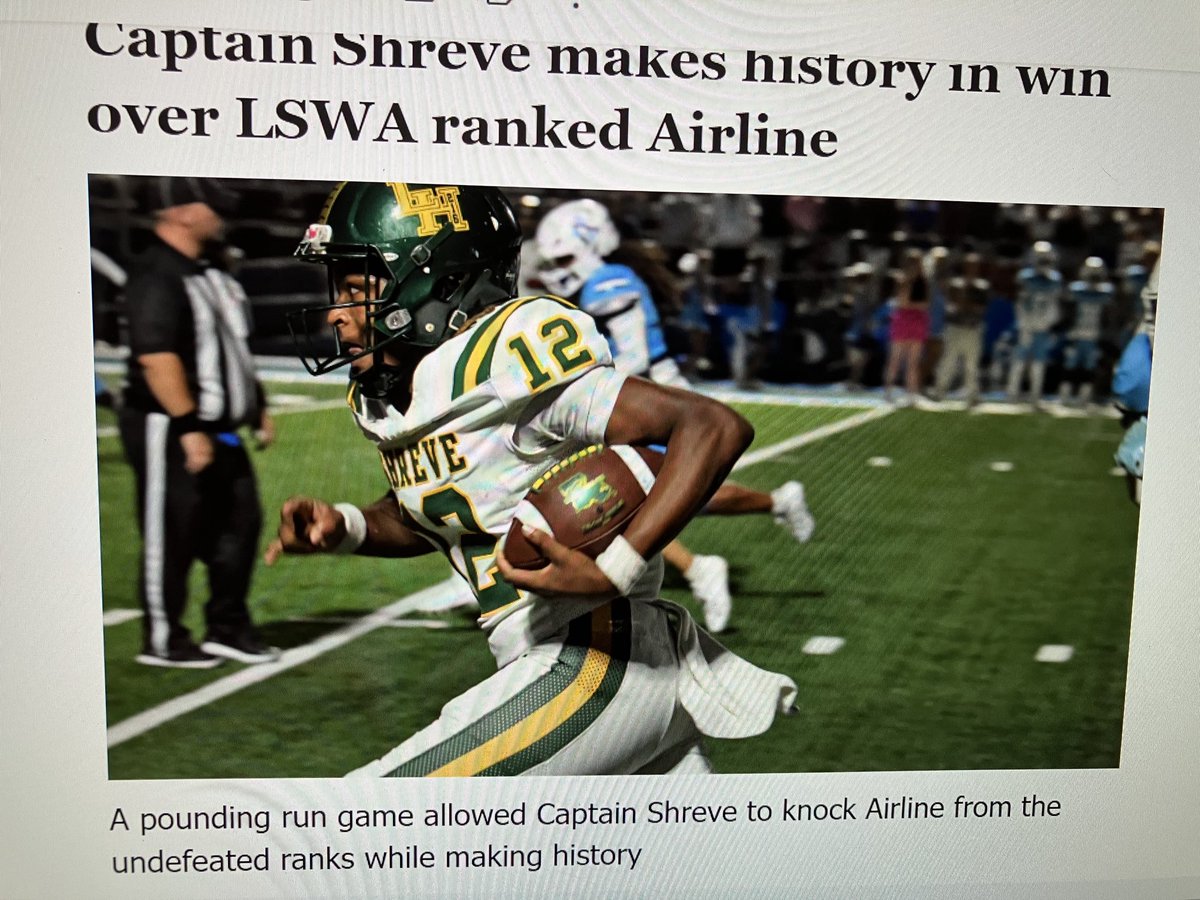 ⁦<a href="/CSHSGators/">Captain Shreve High</a>⁩ They brought the wood!!! Gators!!!