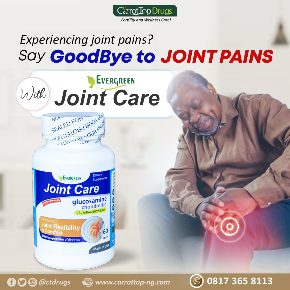 CTDrugs's tweet photo. Say goodbye to joint discomfort and hello to flexibility with EVERGREEN JOINT CARE. Your joints will thank you! 💪
#joint #JointHealth #jointpains #jointpainrelief #FlexibilityGoals #Chondroitin #Glucosamine #wellness #wellbeing #eldercare #suplements #ctdrugs #ctdrugswellness https://t.co/373YMw1zDn