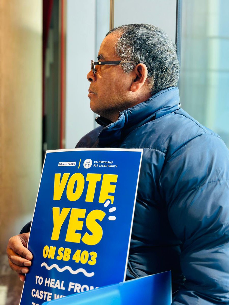 Prem11423's tweet photo. Dear Governor @GavinNewsom Addressing caste equity through SB403 is a crucial step forward, but it's important to separate genuine efforts from disinformation. Let's work together to dismantle caste supremacy and promote inclusivity for all. #CasteEquity #SignSB403 #Inclusivity https://t.co/vYUkuJ2AuW