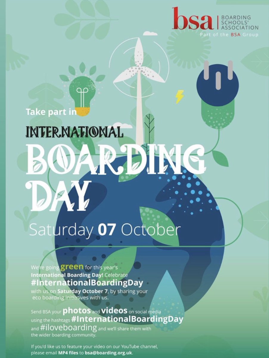 Happy International boarding day! Keep your eyes peeled for some of our green incentives! 

#iloveboarding #internationalboardingday #boothamschool #york #ecofriendly