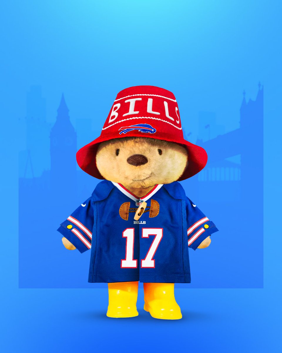 BuffaloBills's tweet photo. Paddington has gone full Bills Mafia. 

#GoBills | #BillsMafia https://t.co/1bfdbOFUbg