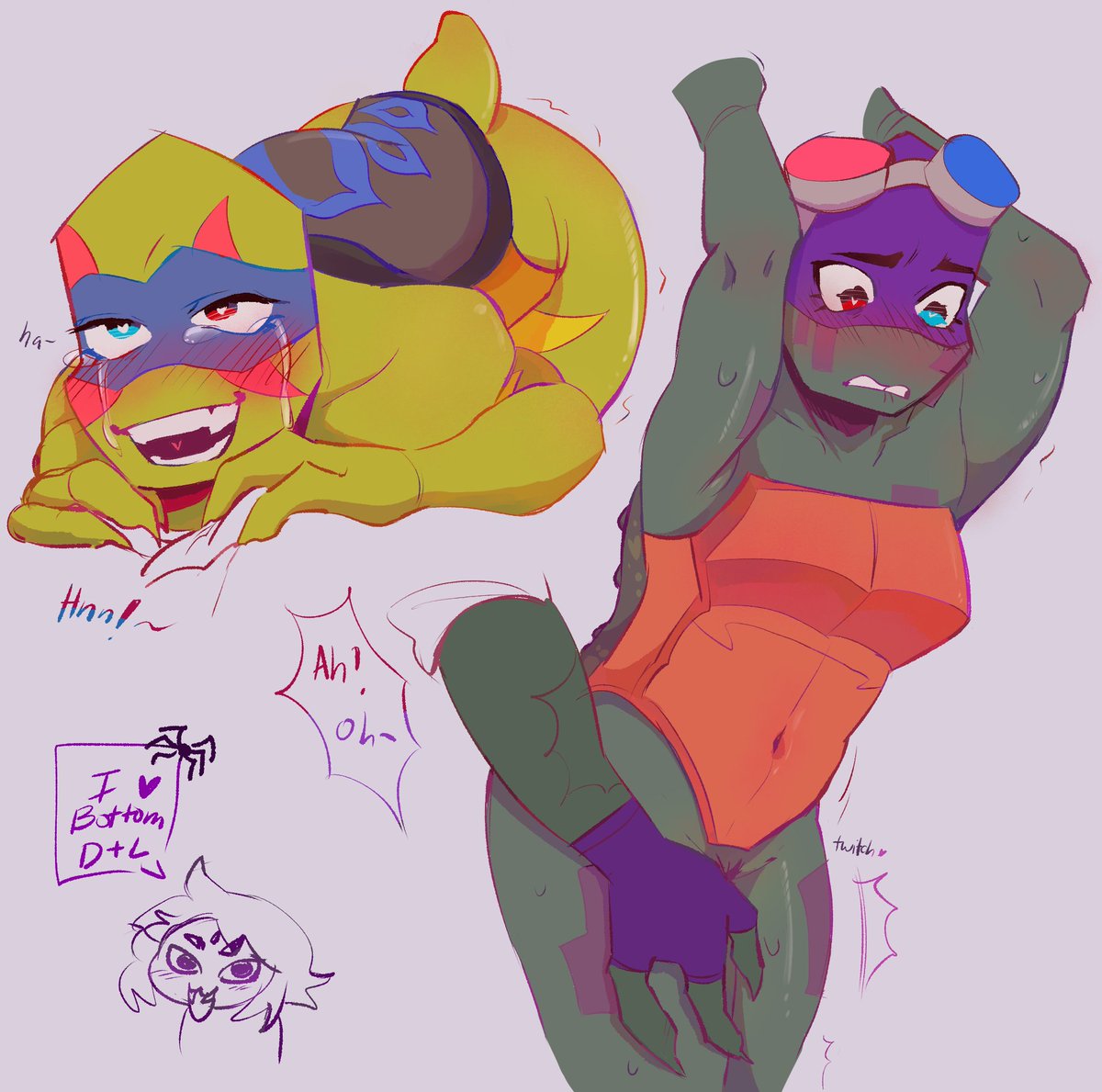 Spid3red's tweet photo. back on my bottom leotello bs 💜💙 #tcest #leotello https://t.co/KcAE1YtMjM