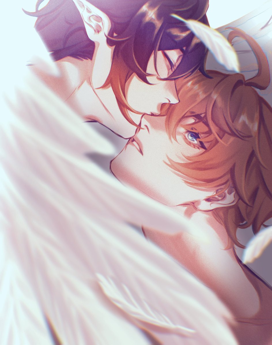 mongum0702's tweet photo. If an angel's kiss was exchanged for your life, would you offer your body to receive that "blessing"? 
#タル鍾  #tartali https://t.co/GPp6VZGQJf