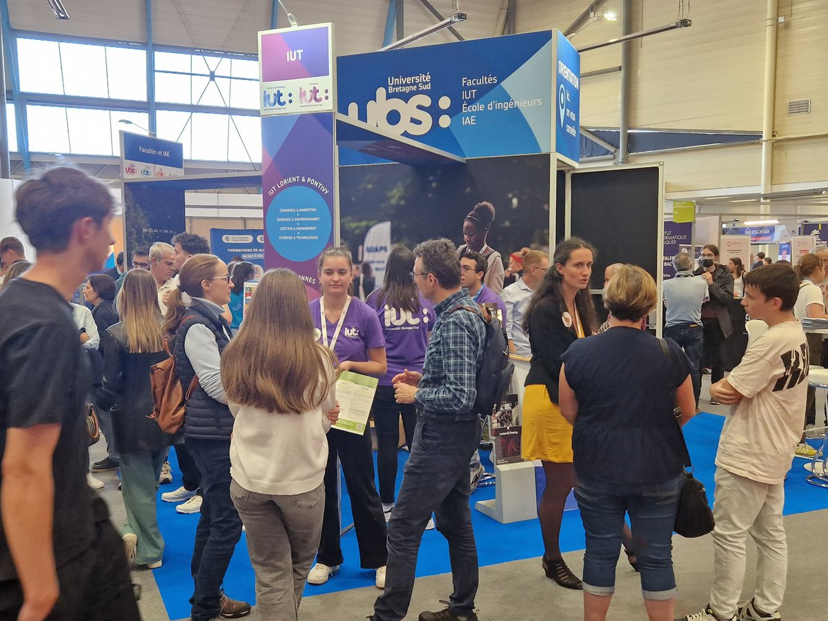 Retrouvez les formations de <a href="/UBS_universite/">UBS_universite</a> et <a href="/IUTVANNES/">IUT DE VANNES</a> sur le salon de l'étudiant à Vannes aujourd'hui. 
#Orientation
#parcoursup