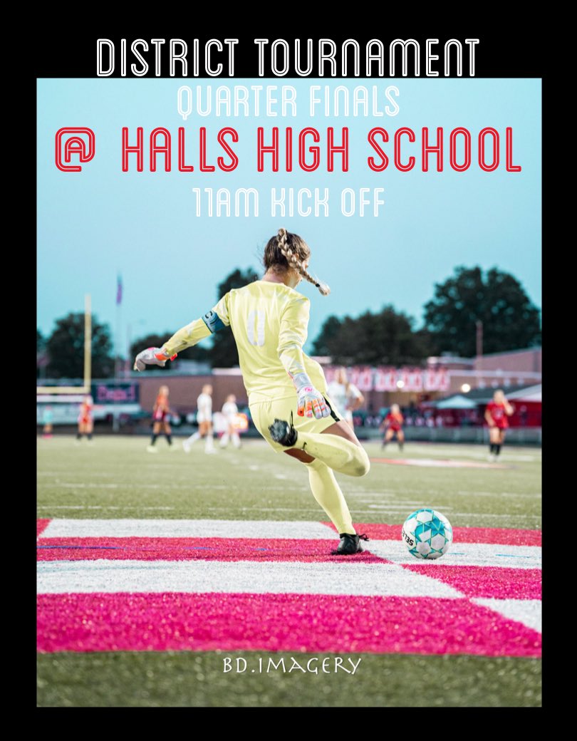ITS GAME DAY!! We travel to Halls to kick off District Tournament this morning at 11am! $5 per person. Come support your Karns Lady Beavers! 💙⚽️