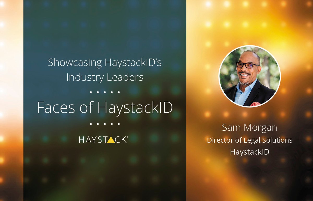 biaprotect's tweet photo. "Faces of HaystackID" is a series designed to spotlight the experts at HaystackID and their contributions to the eDiscovery community. This feature focuses on HaystackID's Sam Morgan. Read the full article at https://t.co/5pcseCe5GW.

#eDiscovery #LegalOps #LegalTech https://t.co/DYV26bTrfF