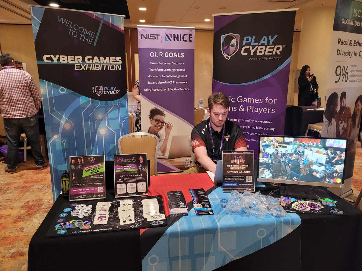 We're gearing up for another great day at @RaicesCyberOrg's incredible #RaicesCon! Thrilled to share our passion for #cybergames, #cybersecurity, #cybercommunity with everyone here.

#UnidosSePuede
