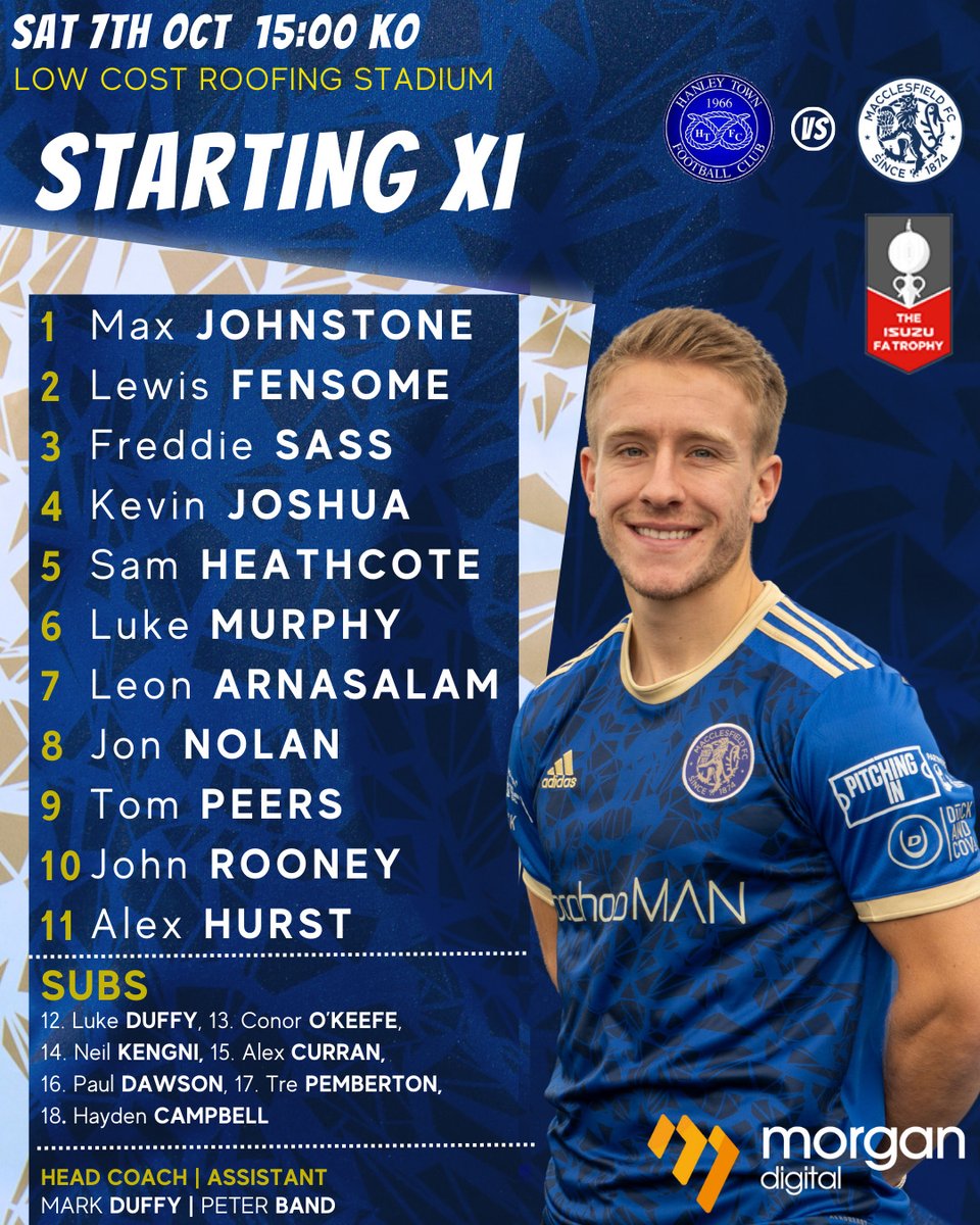 thesilkmen's tweet photo. 🔢| Your Silkmen side to face Hanley Town in The Isuzu FA Trophy https://t.co/4AW3UjSgGP
