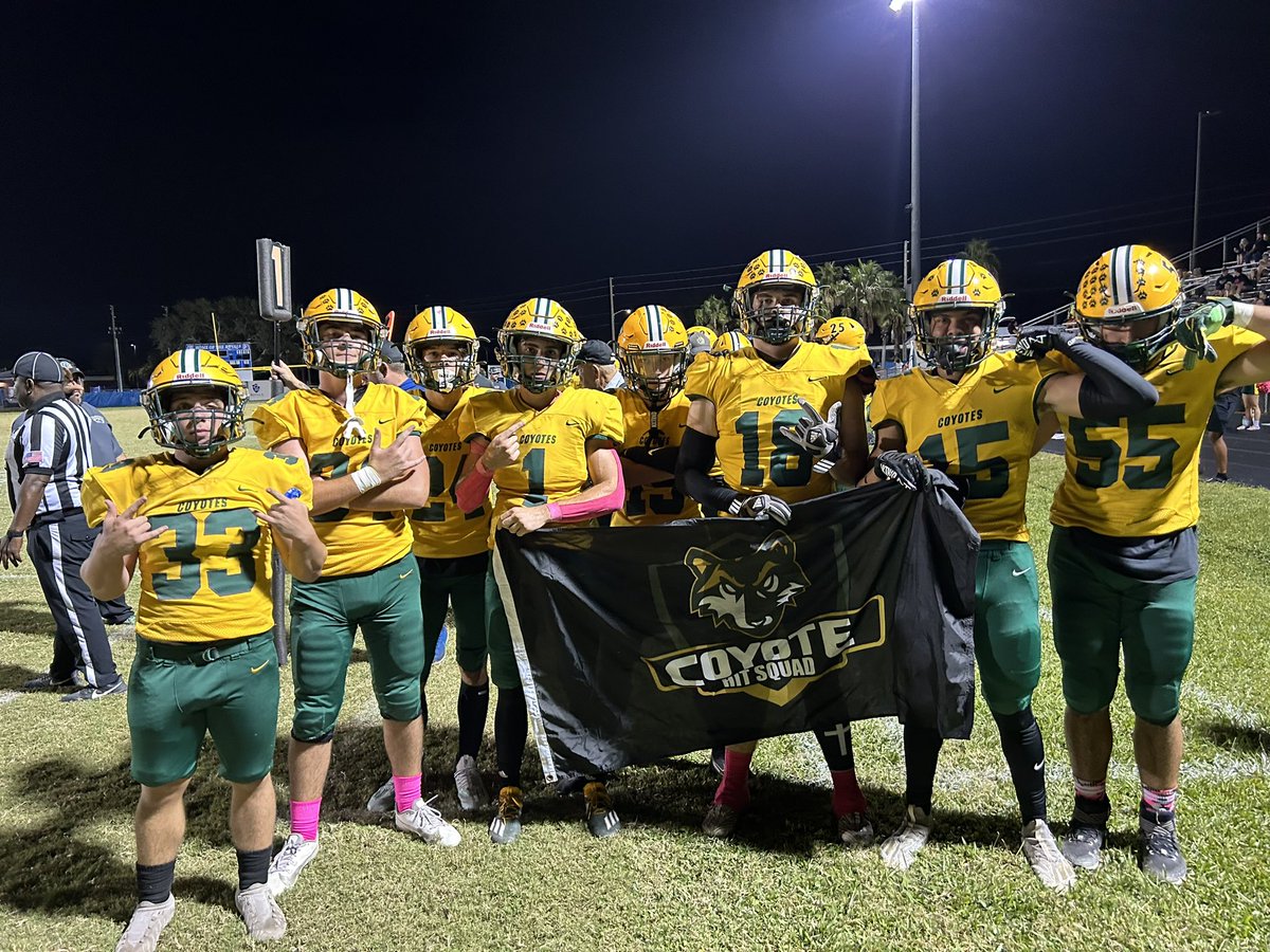 Hit Squad with 3 more takeaways plus a Wefense recovery. Next game: Thursday at Wesley Chapel. Enjoy tonight then back to work. Goal will be 1-0 for the week. 

<a href="/StayHowlin/">Coyote Football</a> <a href="/TheCoyoteWay/">CypressCreek</a>