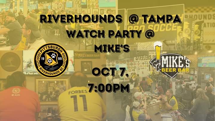If Morningside isn't your vibe tonight, the Club's watch party is at @MikesBeerBar. Go there. It'll also be awesome. In any event, let's get these places packed and make it a night.