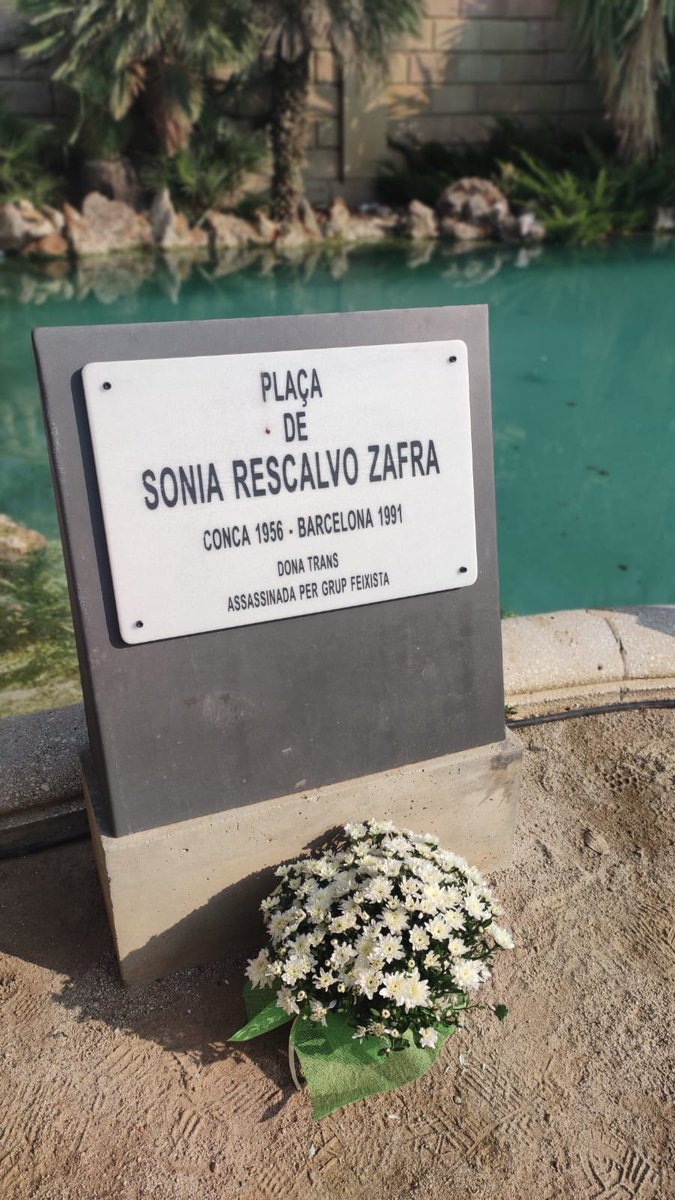 eugenivillalbi's tweet image. 2️⃣7️⃣anys de l'assassinat la Sonia Rescalvo a mans d'un grup feixista.

#Homenatge #Memòria i #Lluita 

No és tracta només de drets🏳️‍⚧️ Parlem, també, del dret a viure bé. A poder projectar-se al futur. A tenir un projecte de vida, en igualtat de condicions i sense discriminació.