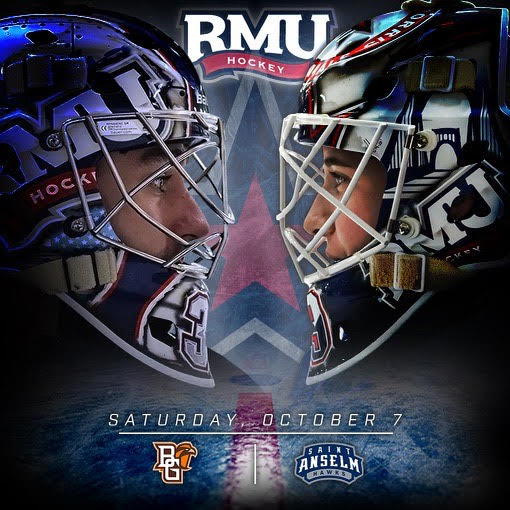 RMUMHockey's tweet photo. COLONIALS HOCKEY IS BACK‼️ LET'S GOOOO 🫡

🆚: Bowling Green 
📌: Moon Township, Pa. 
🏟️: Clearview Arena
⏰: 7:00 p.m.
📺: FloHockey 
🖇️: https://t.co/YVweSmR22M
📊: https://t.co/nAhmhk2CCN 

#BobbyMo | 🔵🏒🔴 | #RMUnite #AHA20 https://t.co/1mpL5vFMmW