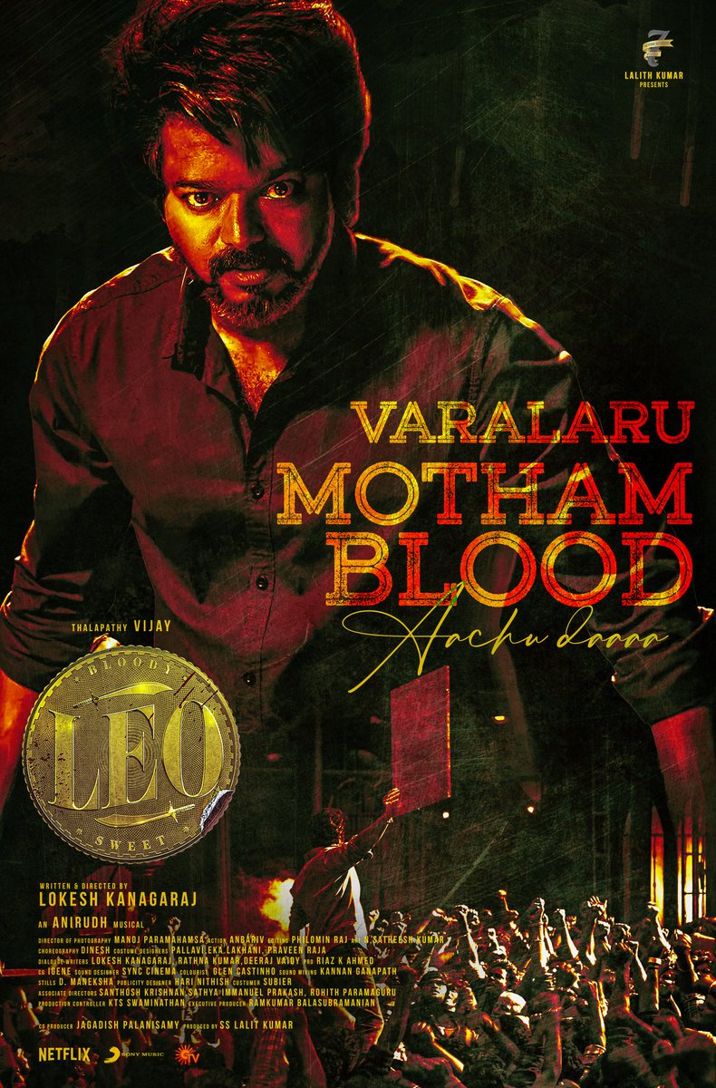 _hari_nithish_'s tweet photo. Leo Roar soon #Leo 🔥🧊
#Leo #LeofromOct19 #leoflim
@actorvijay @7screenstudio @ahimsafilms @anirudhofficial @Dir_Lokesh @gopiprasannaa @Kettavan_Freak @m_gajan 
@MrRathna @ActorVijayUniv @Team_CDT 
@Jagadishbliss @RamVJ2412 @shynu_mash 
@kajendrakrs @letscinema https://t.co/ZMWOvlpAfn
