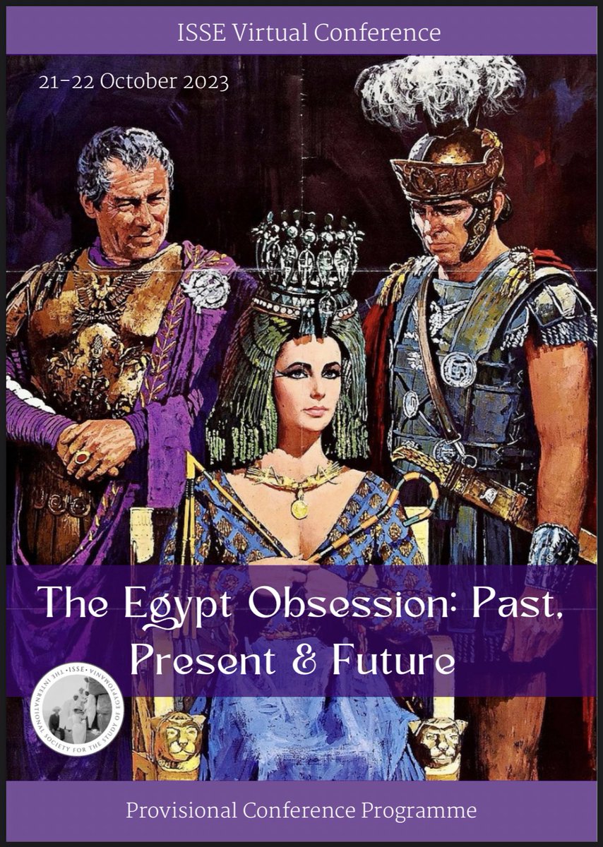 issegyptomania's tweet photo. The ISSE online conference programme is LIVE! Head to https://t.co/xdoo5EJUeo to view &amp; also see the abstracts and bios of our speakers! *programme is provisional 
#Egyptology #Egyptomania #Conference #Egypt https://t.co/Nj6NFN43ZU