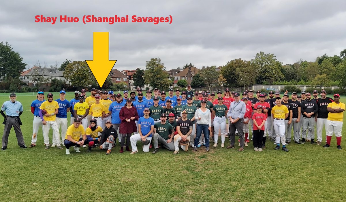 HertsBaseball's tweet photo. The first round of #HunlockSeries games saw the debut of Shay Huo.
He plays for the Shanghai Savages🇨🇳 but has travelled to the UK🇬🇧 from China🇨🇳 for just a few days and he wanted to play in the Hunlock Series.
It was a pleasure to meet him and we hope to see him again soon. https://t.co/JS1BTyA7RP