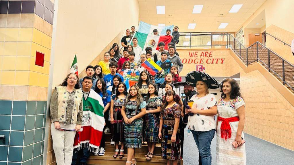 Many of our ESOL and SLIFE Students dressed up in traditional clothing representing their country. 
We have students from the following countries: Guatemala, Honduras, Cuba, El Salvador, Venezuela, Mexico, Dominican Republic and Haiti. 
Happy Hispanic Heritage Month!