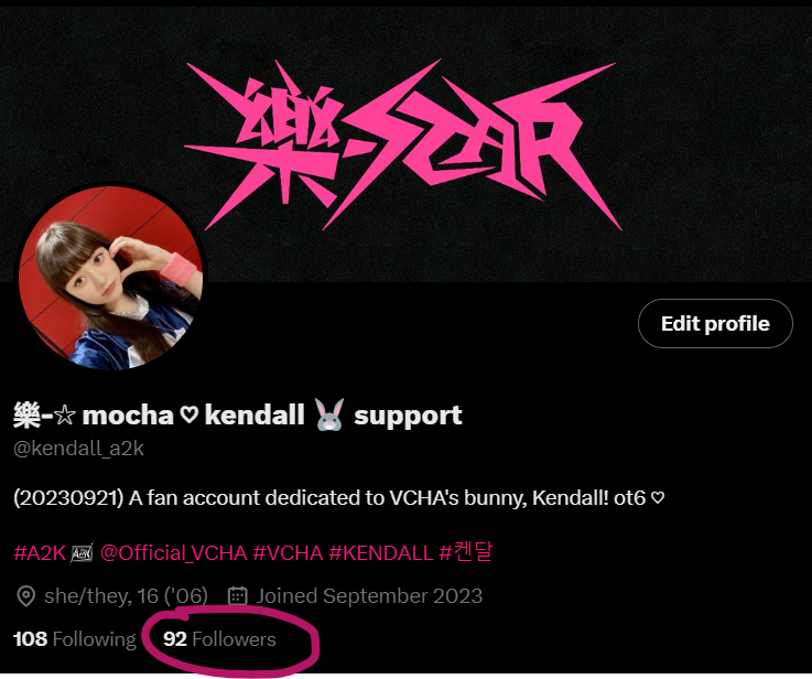 kendall_a2k's tweet photo. hai everyone, im super close to 100 followers so could y'all retweet, like etc. (promote) my pinned tweet and this tweet tysm!!!
#selfintro #stantwt #kpoptwt #StrayKids #VCHA https://t.co/gVEWqdAGdm