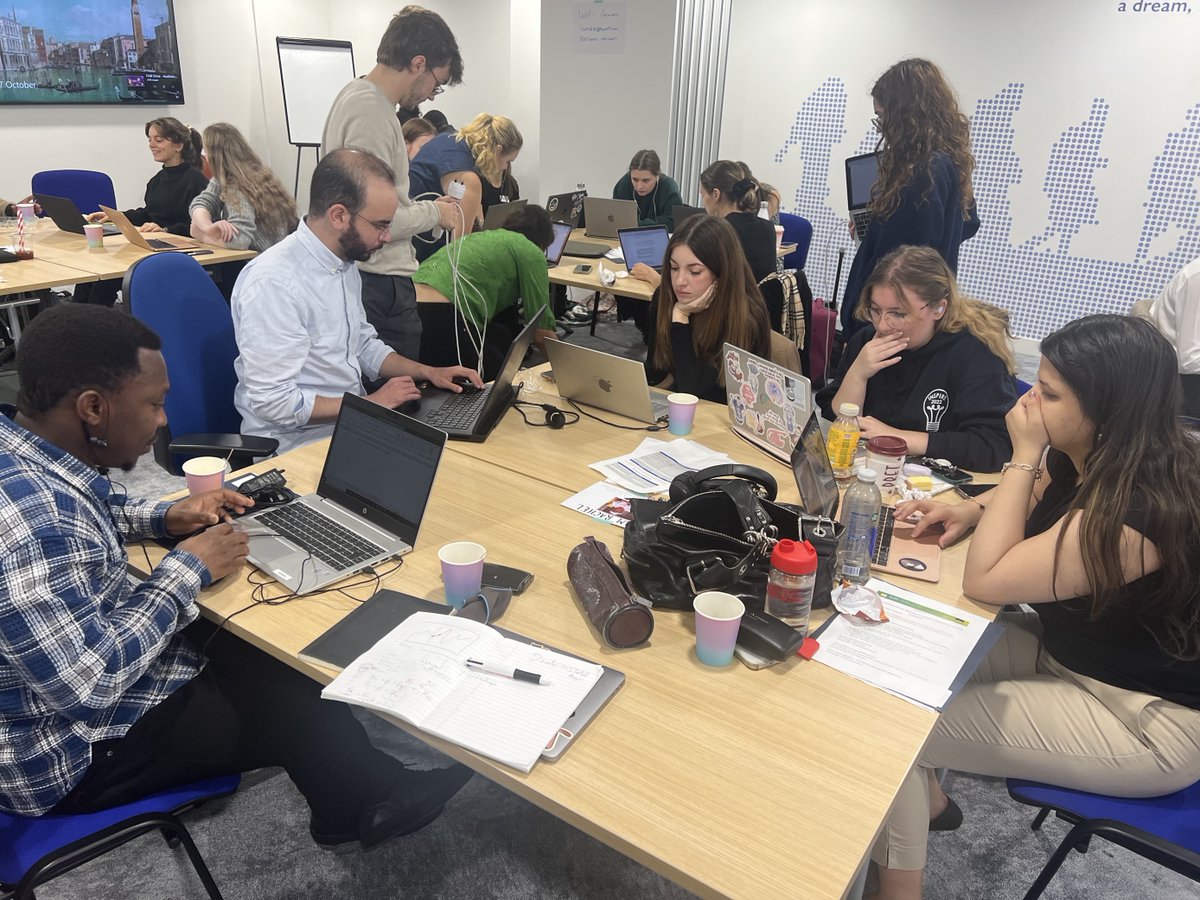 DTM_IOM's tweet photo. Day two of #DTMHackathon2023 is all about opportunities and potential.

All teams have solicited a research question and set up their methodology. Today, they are implementing the project workflow and designing their presentations @IOM_UK @UNmigration @UCLIRDR #IOMHackathon2023 https://t.co/8wGjnoawBt