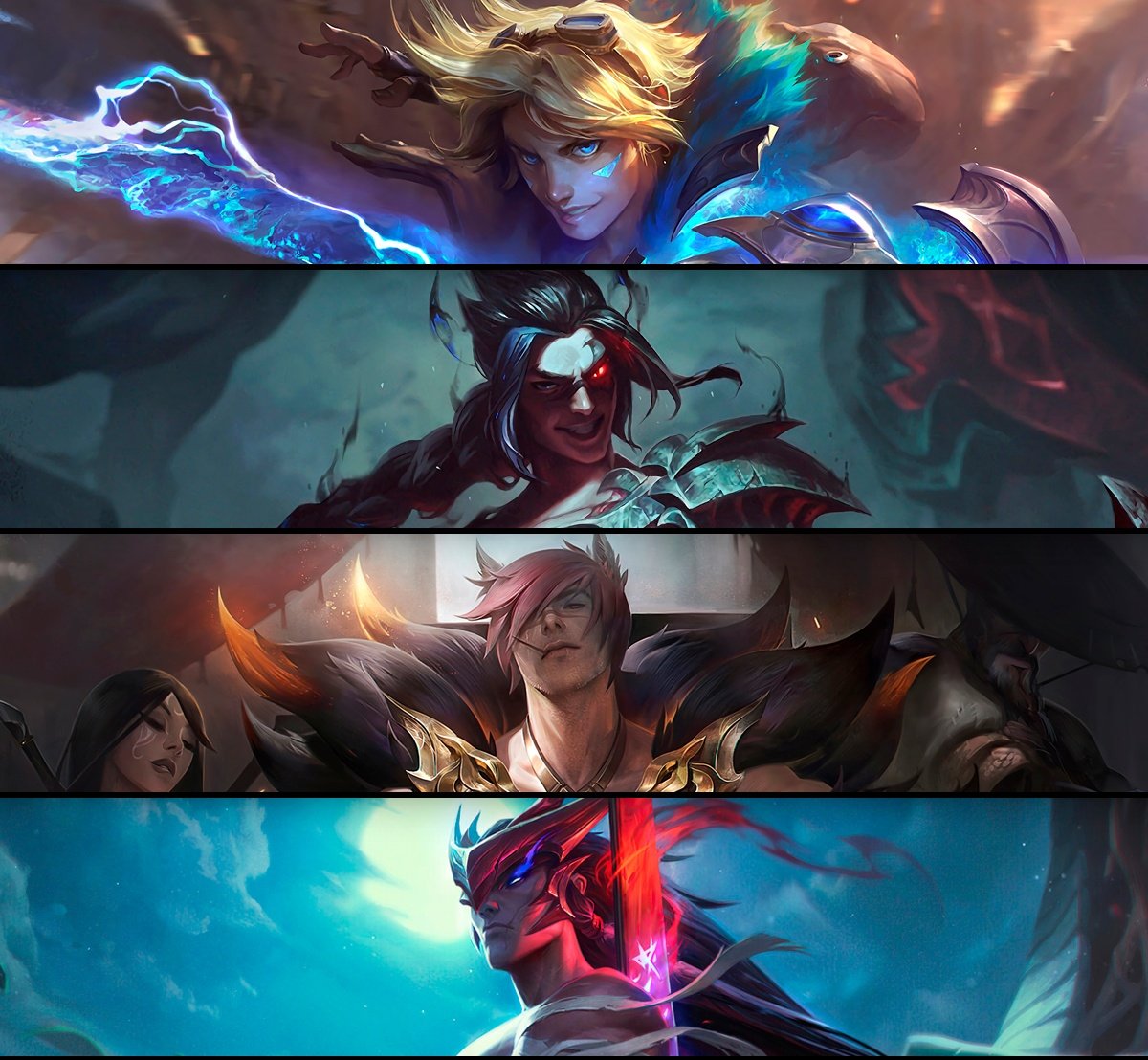 krescendum's tweet photo. BOYBAND - TIERS

Kayn Lendário - 1820rp
Yone Prestígio - Token
Ezreal Épico - 1350rp
Sett Épico - 1350rp
+ Campeão/oes do LOL pc 👀 https://t.co/ck57biVwMM