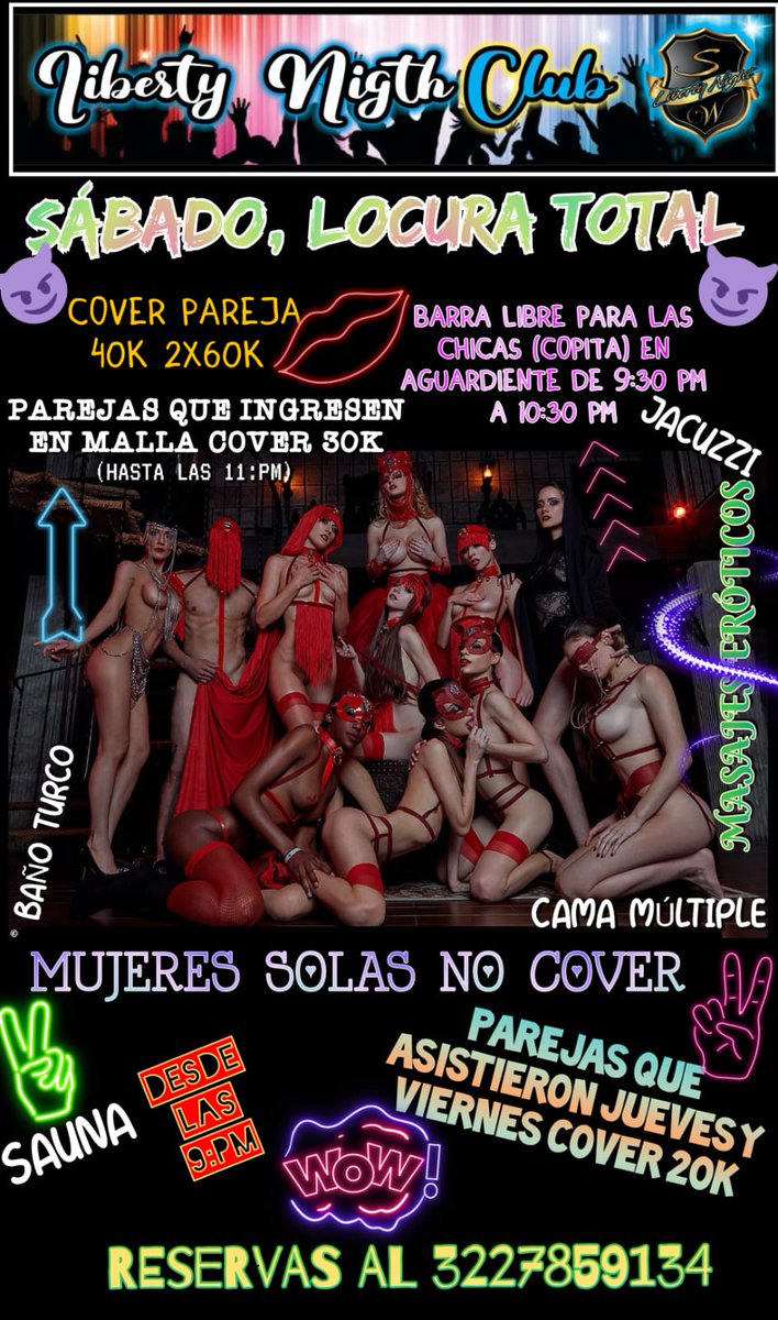 LibertyNightC's tweet photo. @LibertyNightC #swingeribague 💯 🍻 🔥 🥵 😈😈🥵🔥 No te lo puedes perder. https://t.co/6q6YScfLMs