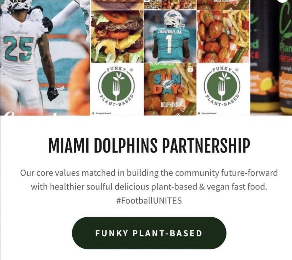 FunkyPlantBased's tweet photo. 🏈Goooood gameday Saturday ❤️

🏈GameDay menu is back Baby‼️@funkyplantbased 

🏈Building Healthy Communities🌱 

🏈Soulful Delicious Plant-Based &amp; Vegan Fast Food

🏈Discount Code: GAMEDAY2023 https://t.co/wqGAom2jR8

🏈 #plantbased #vegan #NFL #canesfootball #CollegeFootball https://t.co/VR2KkaaByR