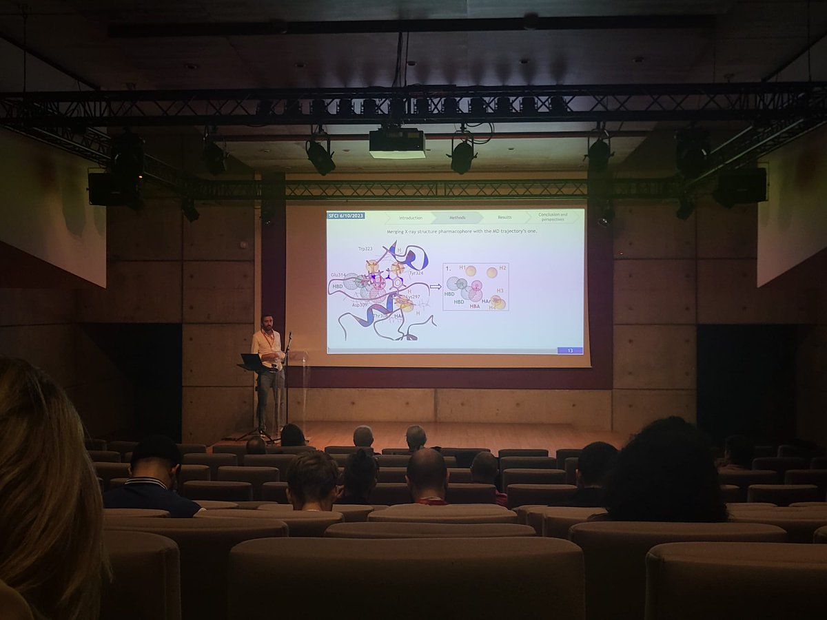 Bravo à Marc Ragui pour la présentation de ses travaux de thèse lors des #SFci 
<a href="/SFCi_fr/">SFCi - Société Française de ChémoInformatique</a> <a href="/Universite_Caen/">Université de Caen Normandie</a>