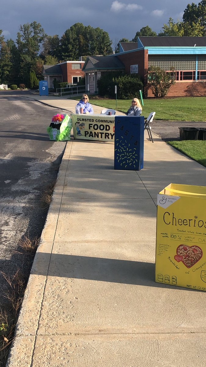 Food Drop off until 11:30am at Kids 1st driveway for the C-i-A Olmsted Community Food Pantry