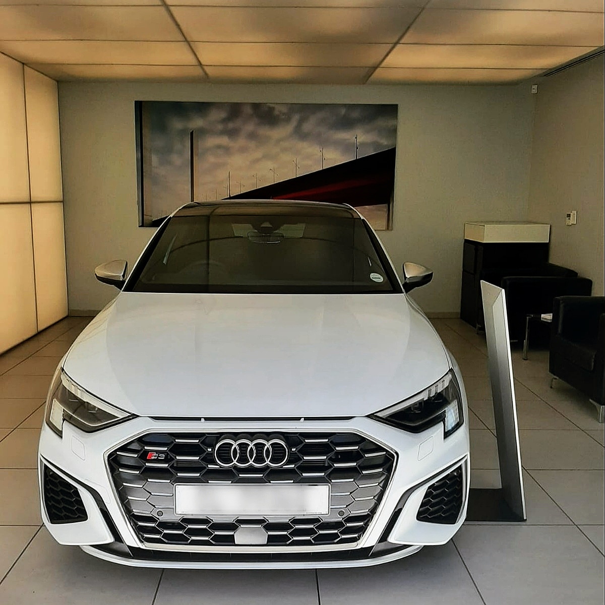 Audi S3 Sportback unleashed by Jacques Adriaanse. Thank you for partnering with us on your #Audi journey Mr Enthoven.

#FutureIsAnAttitude