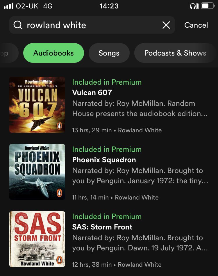 Here’s some news. While you hold your breath for Stones’ Hackney Diamonds to drop my books have just appeared on Spotify and if you have a premium subscription you can listen to 15 hours of audiobook every month at no extra cost! Hoping MOSQUITO will join them next week …