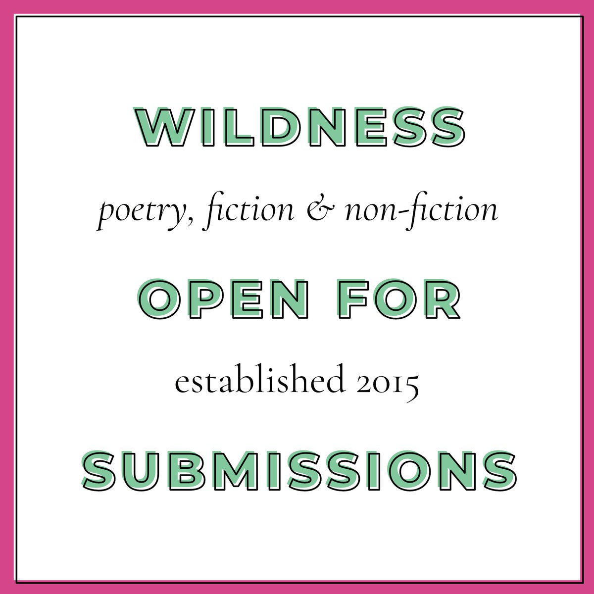 WILDNESS. a literary journal tweet media