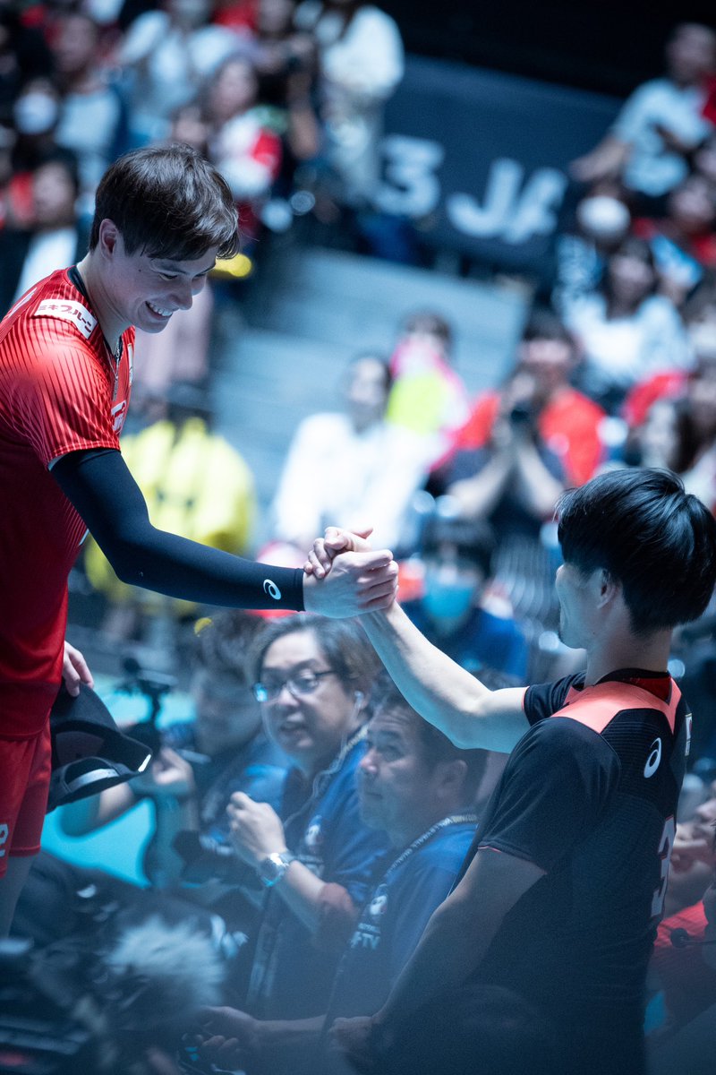 20231007 🇯🇵vs🇸🇮

🤝🏻🔥

#髙橋藍 選手
#関田誠大 選手
#龍神NIPPON