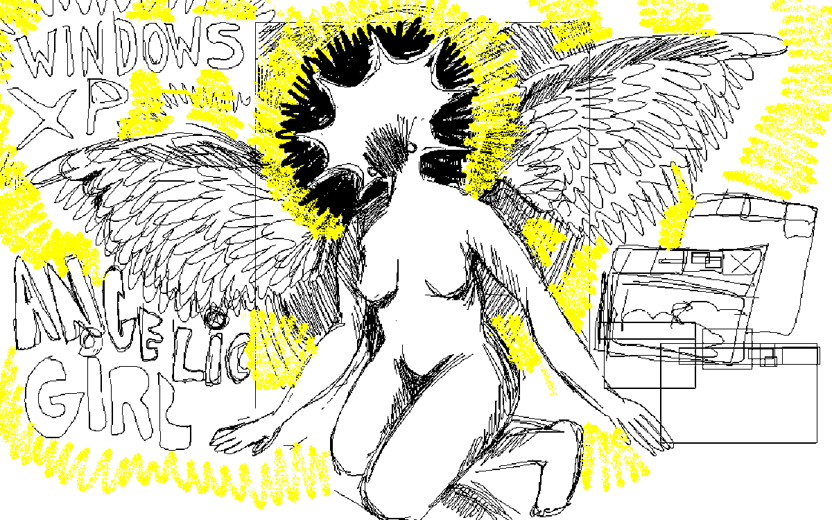 batbitez's tweet photo. windows xp angel doodle https://t.co/fACexOssX4