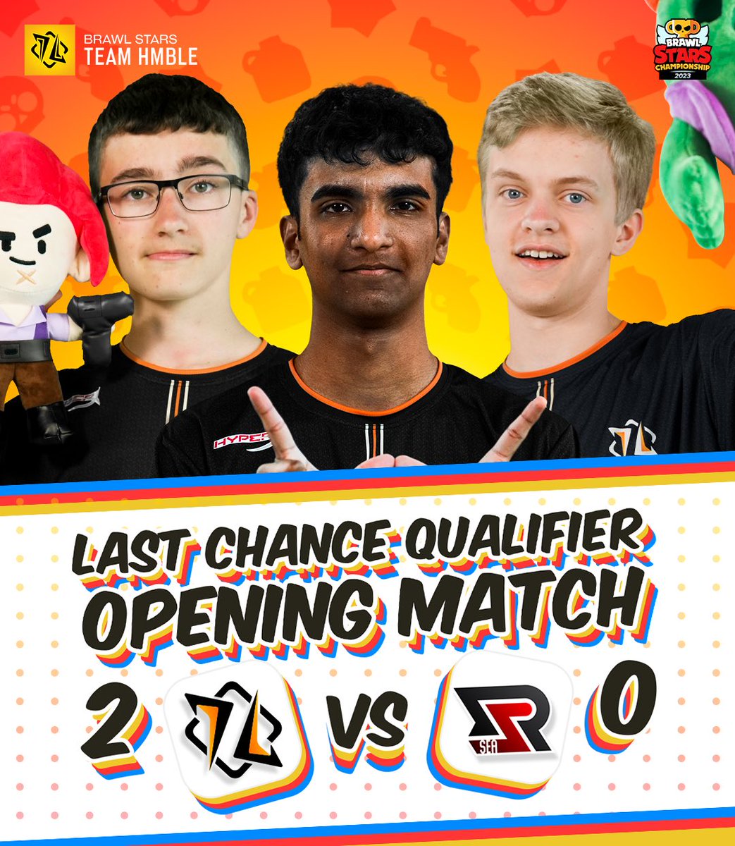 We are still running for our spot at the Brawl Stars Championship World Finals!

GG to <a href="/RisingSun_GG/">Rising Sun Esports</a> 

#hmble #BrawlStars