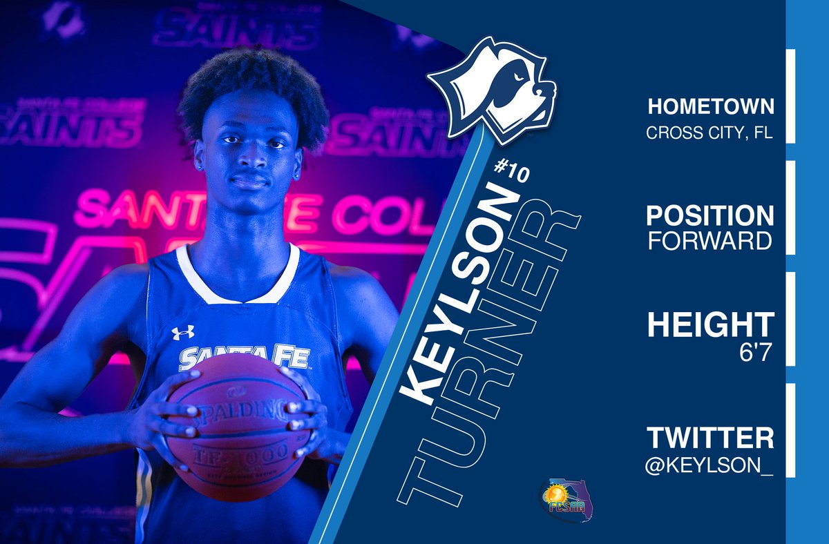 2023-2024 Santa Fe Saints

Keylson Turner #10
6'7 | Freshman | Forward
Cross City, FL
Sacred Heart of Jesus (TN)

Elite athleticism, high flying dunker with unlimited potential

#JUCOPRODUCT #SICEMSAINTS